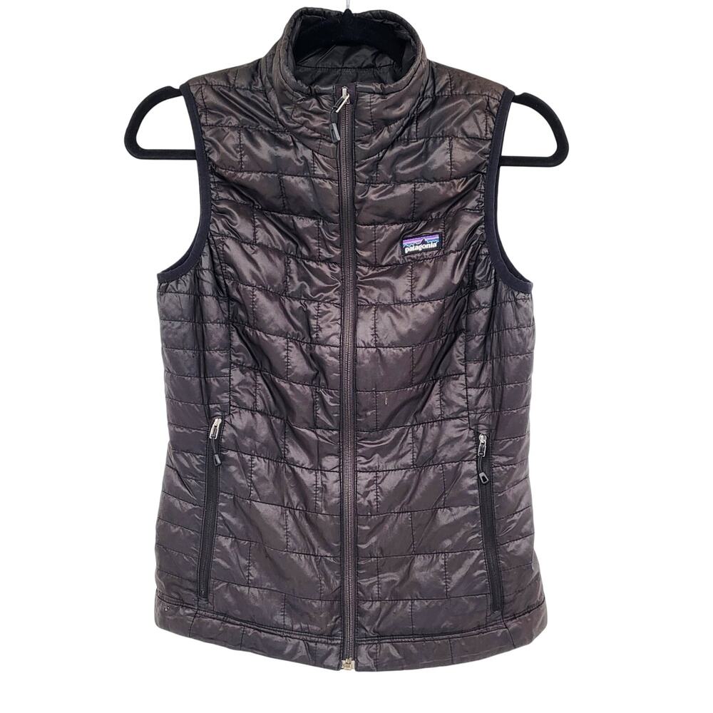 Patagonia Nano Puff Vest Faded Brown Packable Primaloft Insulation Women's XS